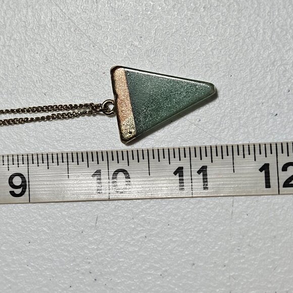 Elegant Boho Chic Green Stone Pendant Necklace Fashion Jewelry Women - Picture 5 of 5